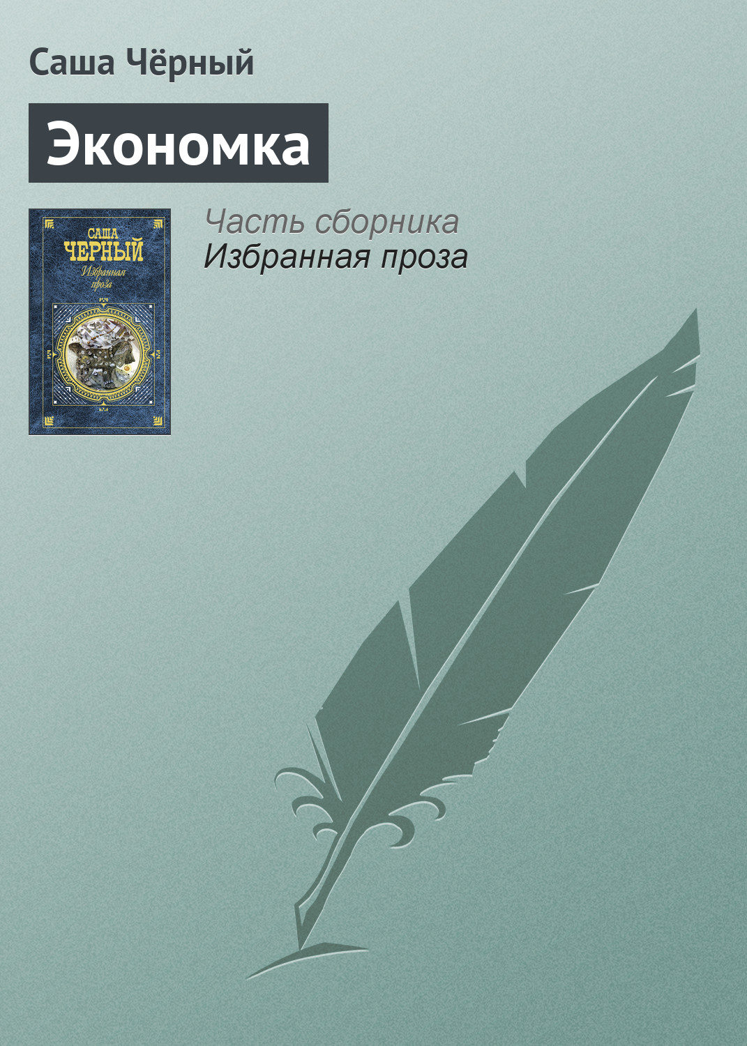Обложка книги «Экономка»