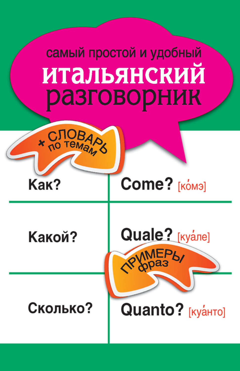 Обложка книги «Самый простой и удобный итальянский разговорник»