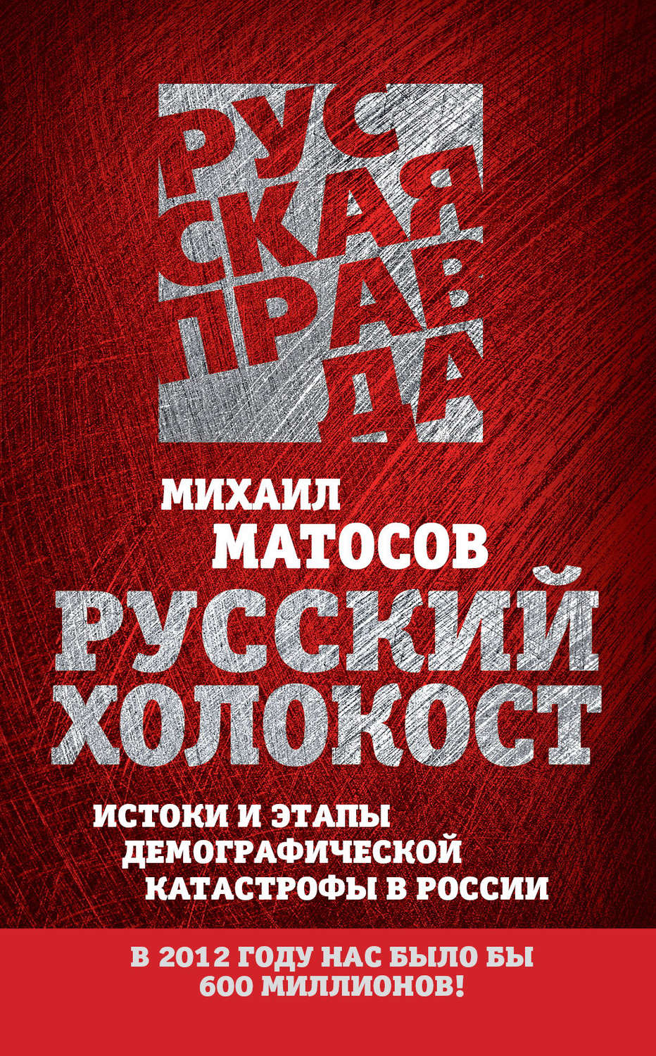 Обложка книги «Русский Холокост. Истоки и этапы демографической катастрофы в России»