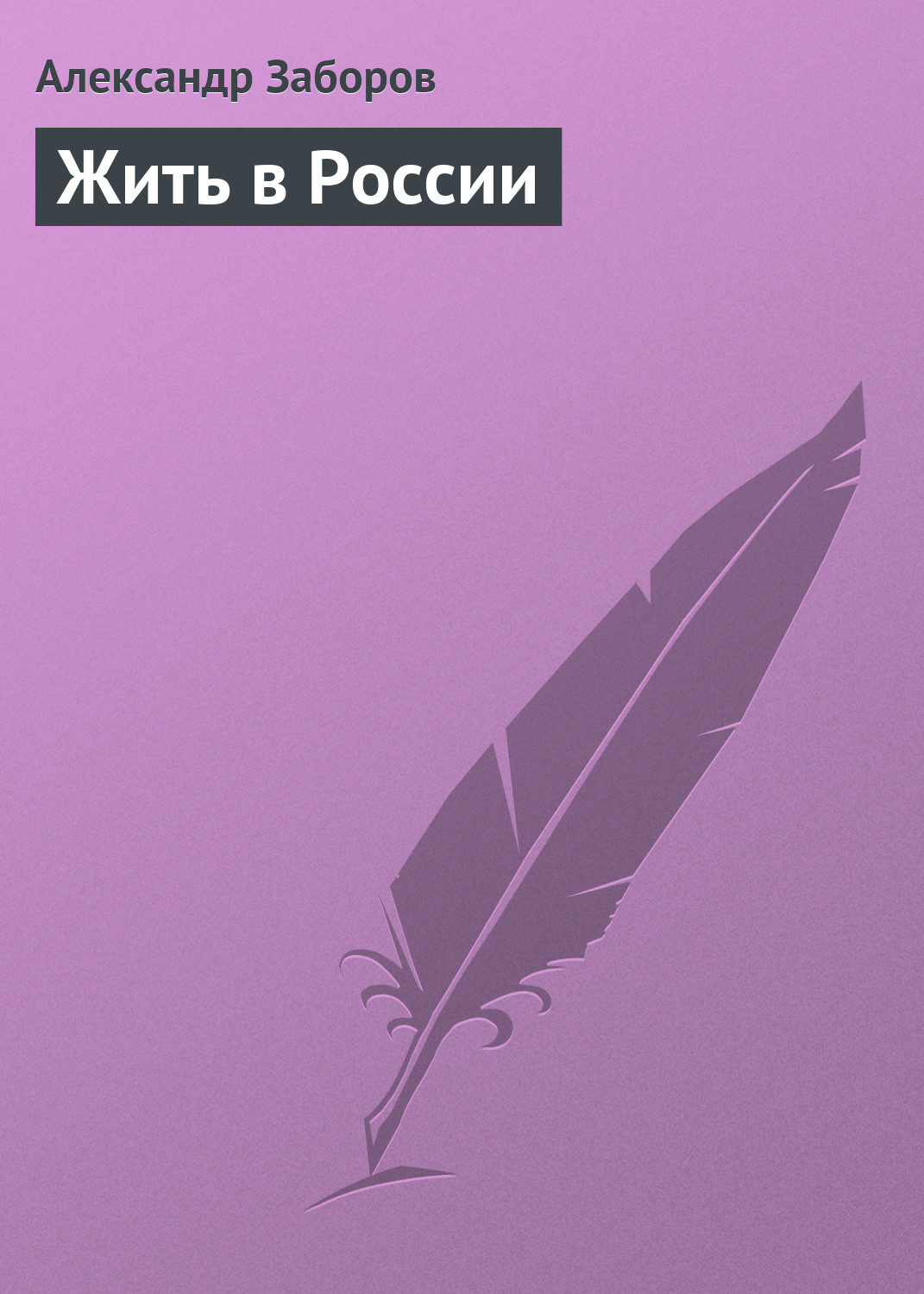 Обложка книги «Жить в России»