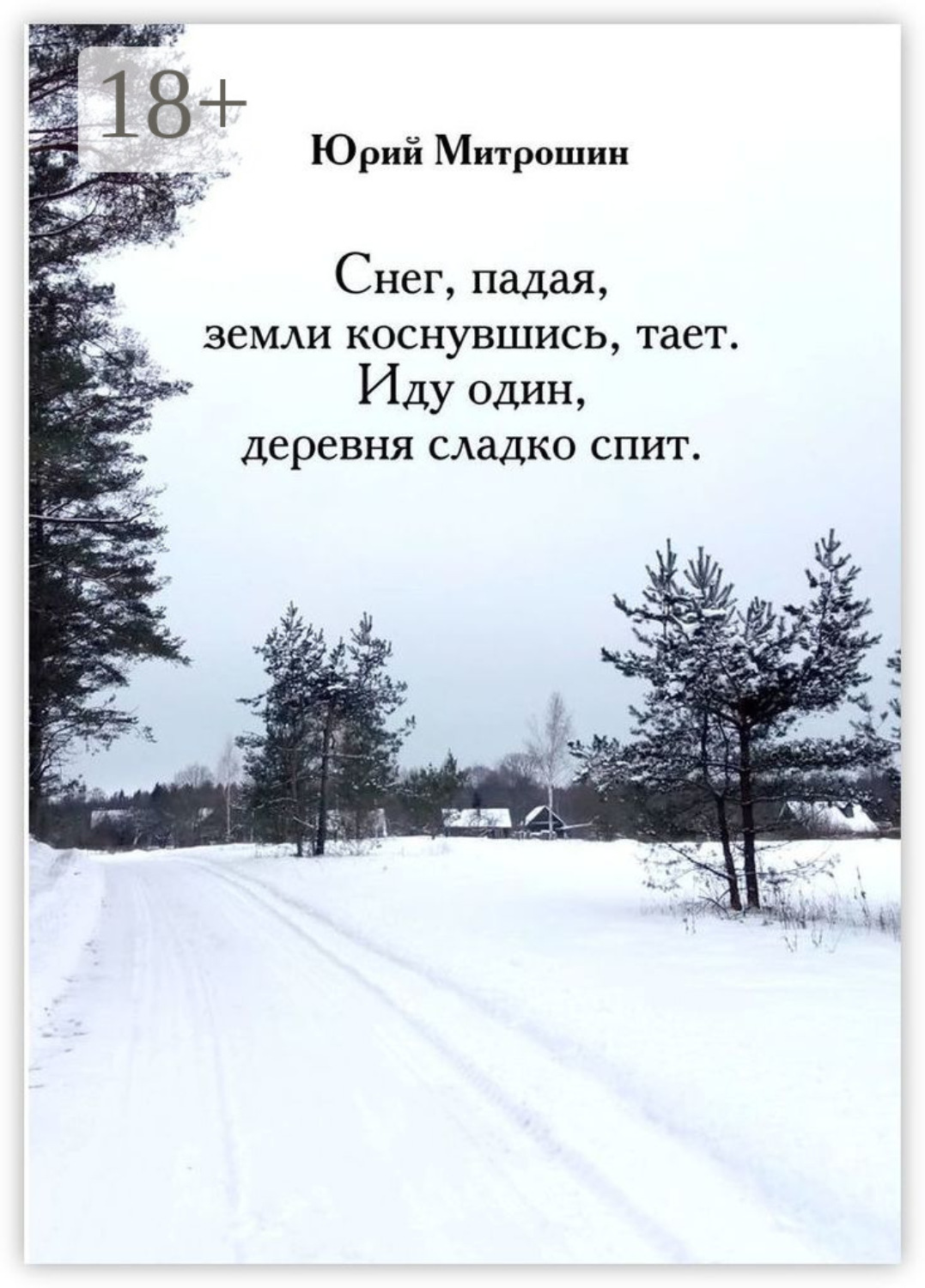Обложка книги «Снег, падая, земли коснувшись, тает. Иду один, деревня сладко спит»