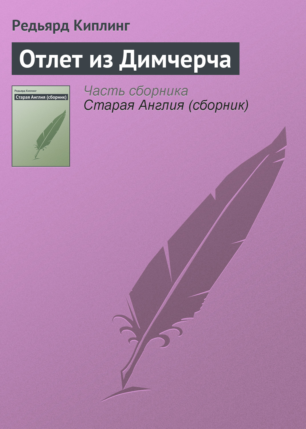 Обложка книги «Отлет из Димчерча»