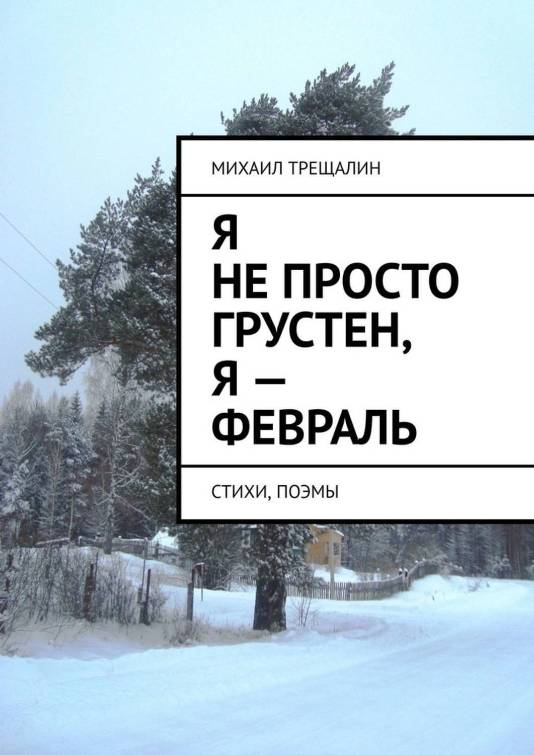 Обложка книги «Я не просто грустен, я – февраль. Стихи, поэмы»