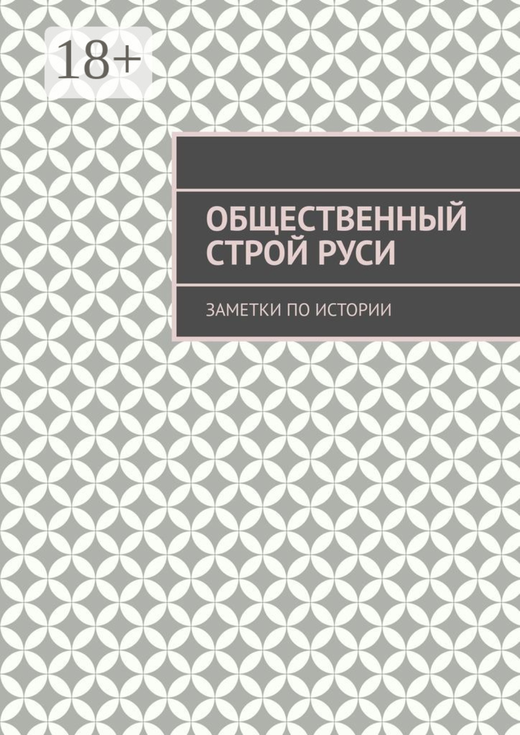 Обложка книги «Общественный строй Руси. Заметки по истории»