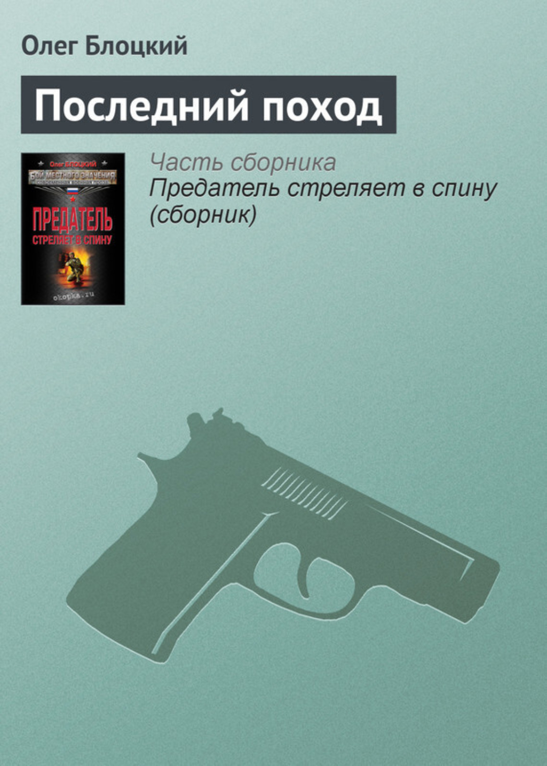 Обложка книги «Последний поход»