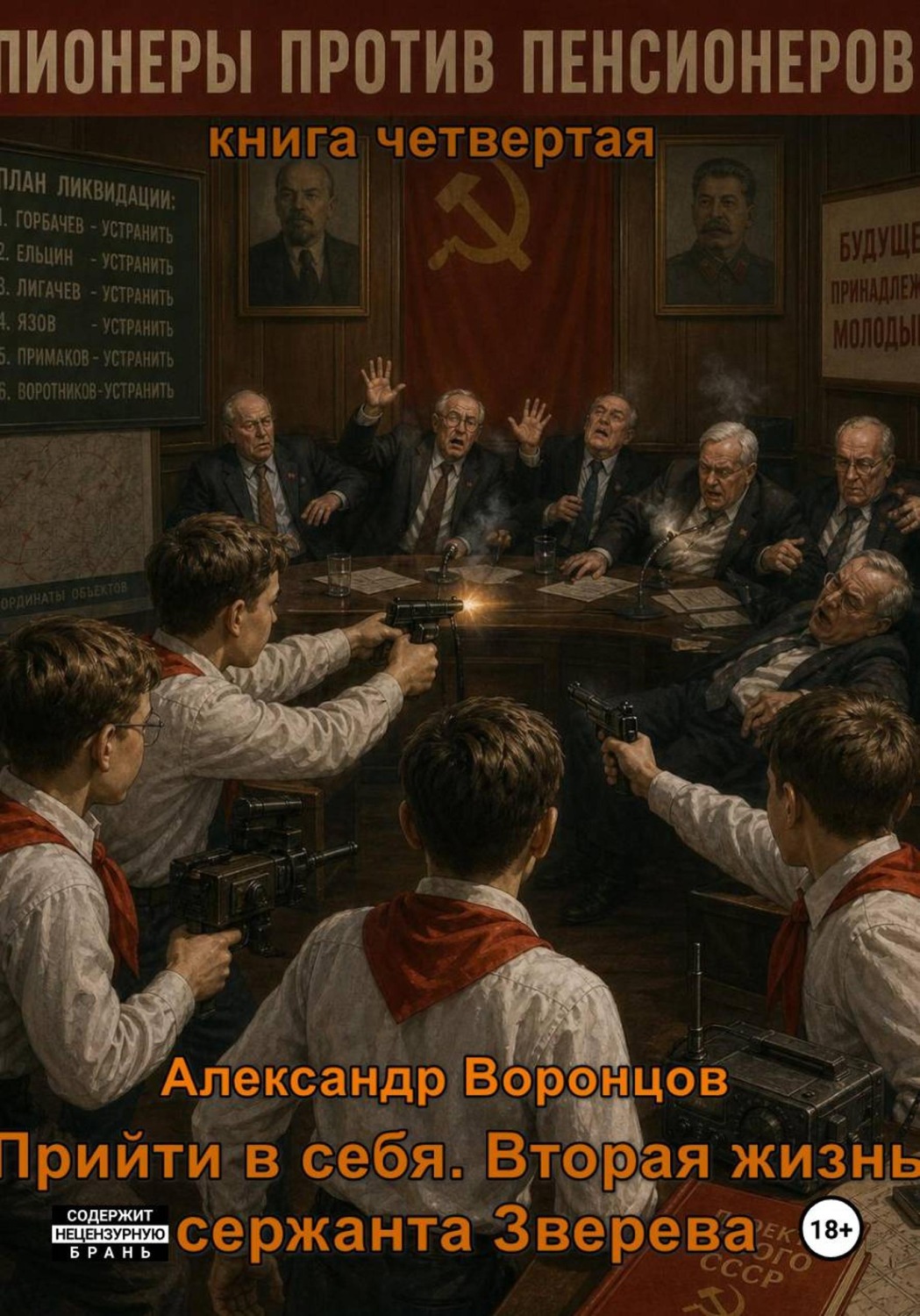 Обложка книги «Прийти в себя. Вторая жизнь сержанта Зверева. Книга четвертая. Пионеры против пенсионеров»