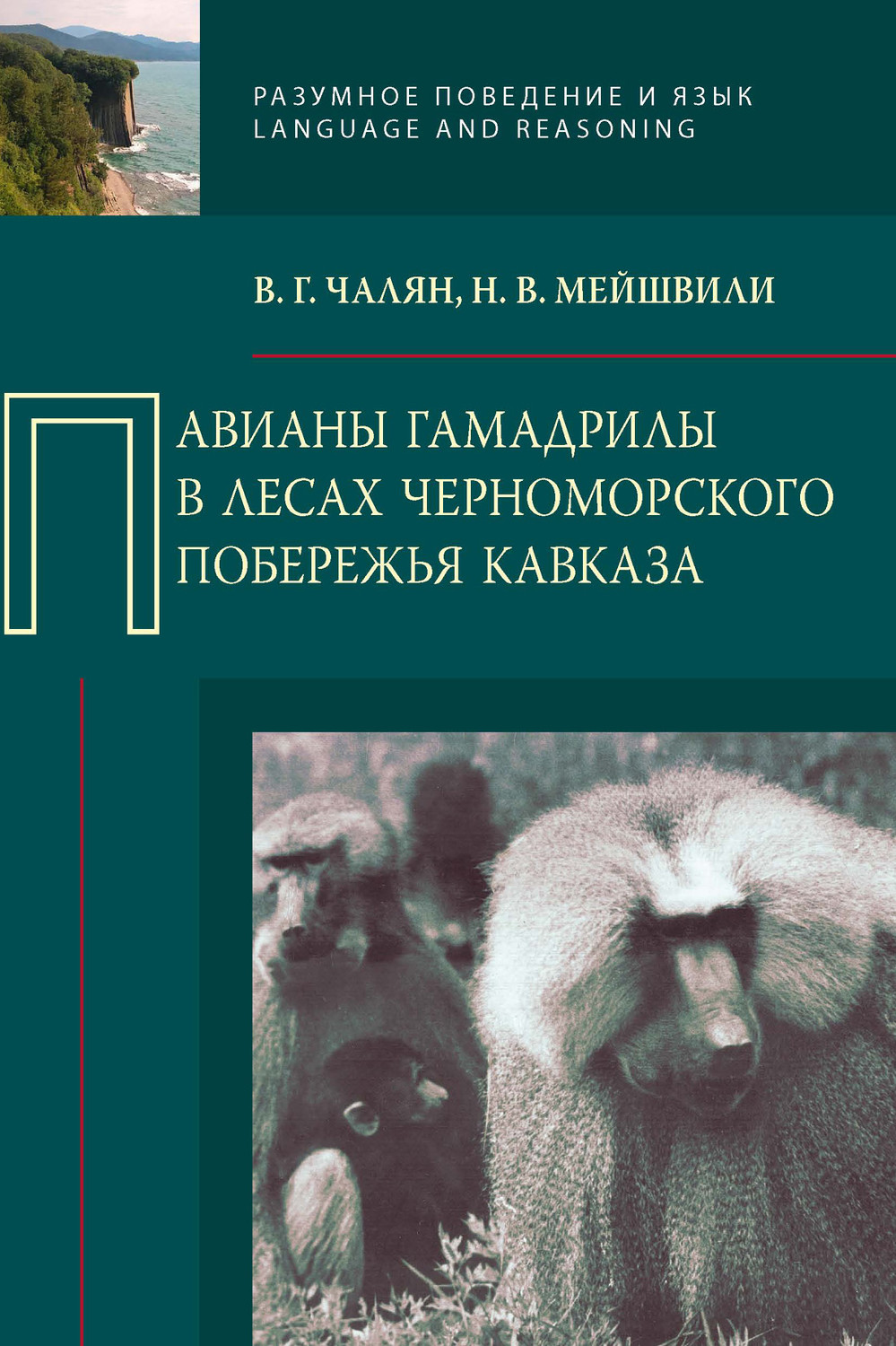 Обложка книги «Павианы гамадрилы в лесах Черноморского побережья Кавказа»