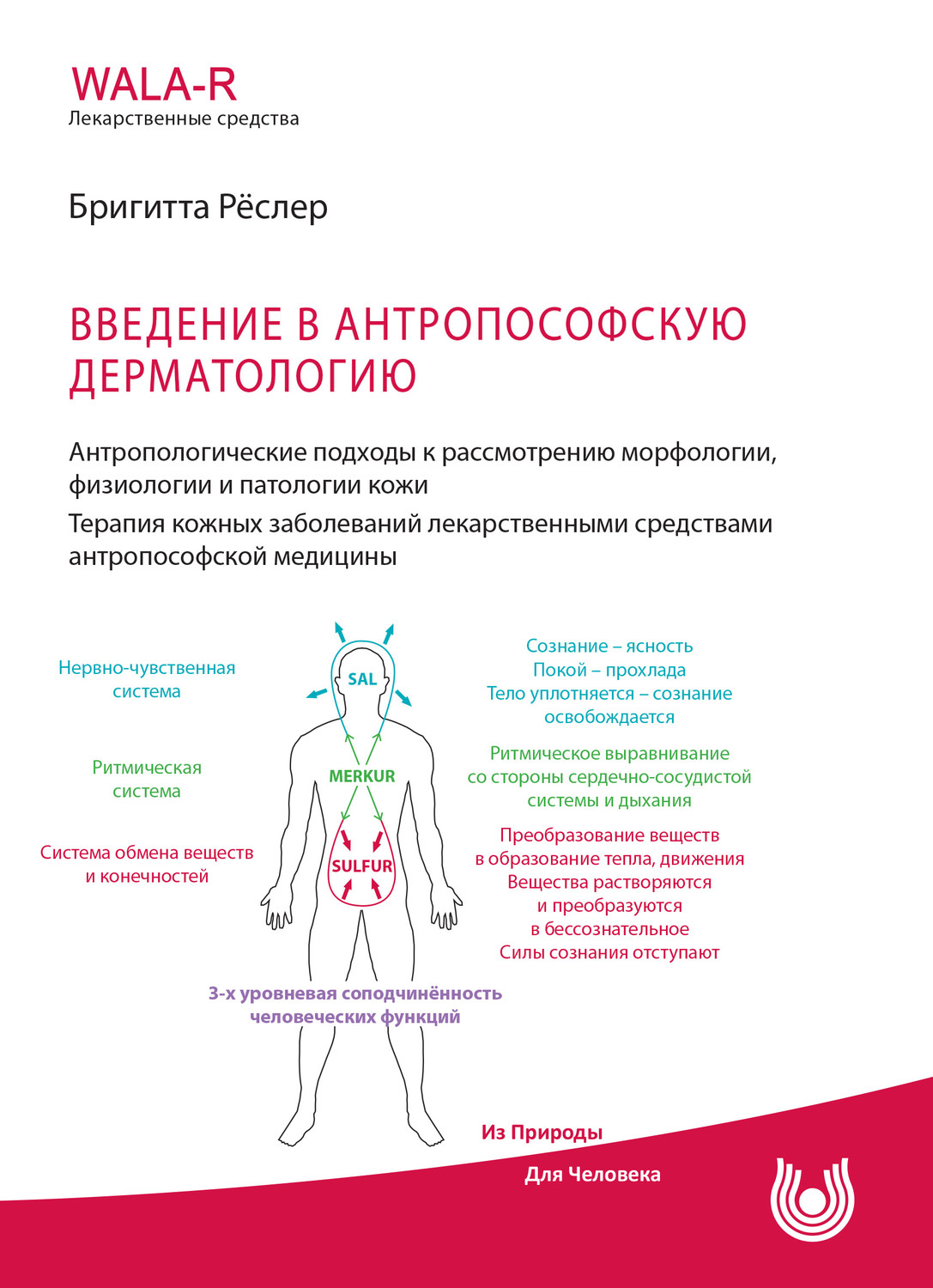 Обложка книги «Введение в антропософскую дерматологию. Антропологические подходы к рассмотрению морфологии, физиологии и патологии кожи. Терапия кожных заболеваний средствами антропософской медицины»