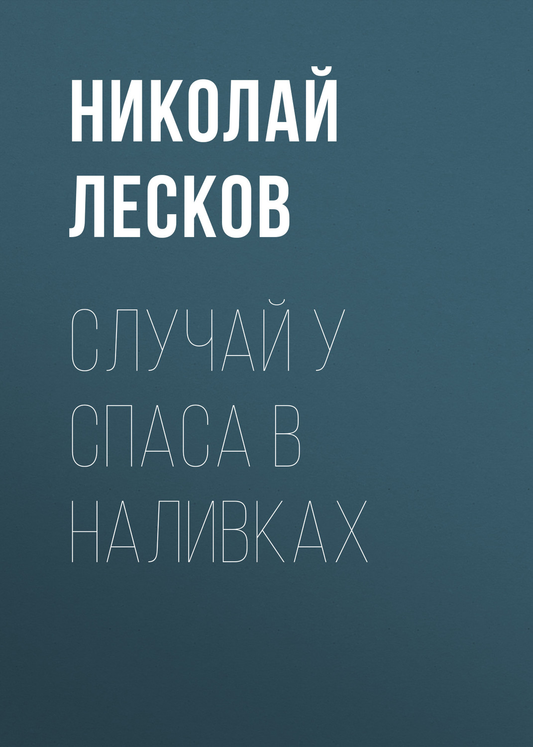 Обложка книги «Случай у Спаса в Наливках»