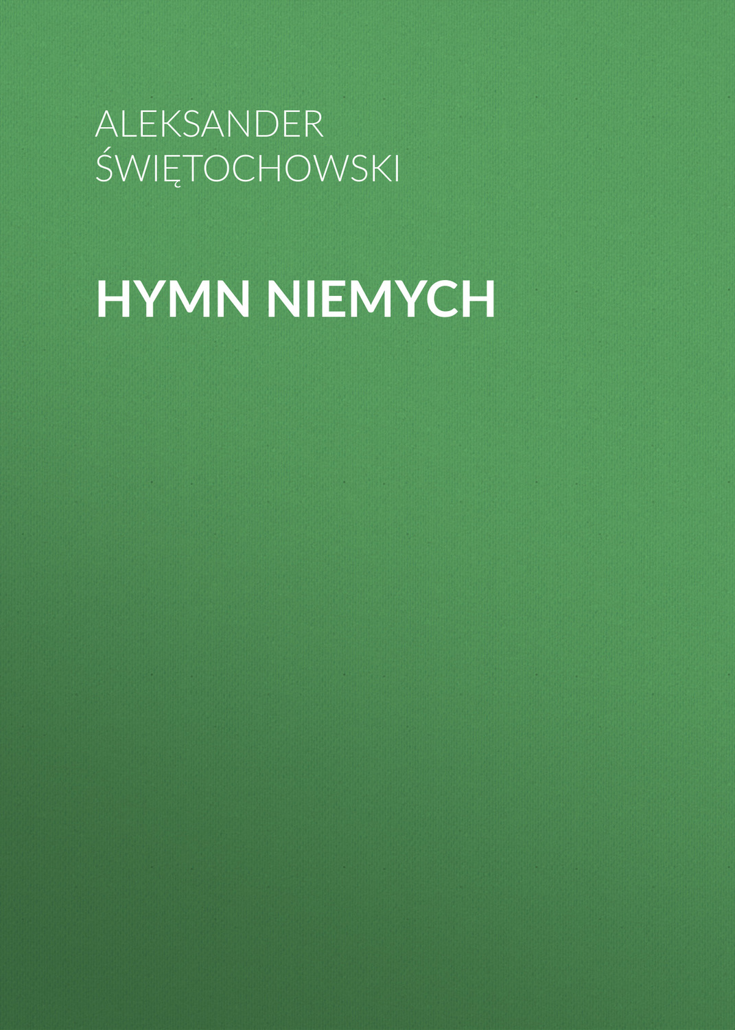 Обложка книги «Hymn niemych»