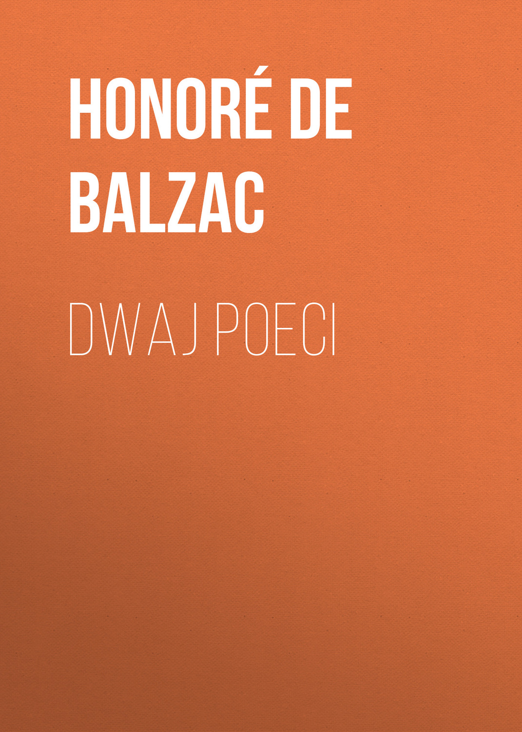 Обложка книги «Dwaj poeci»