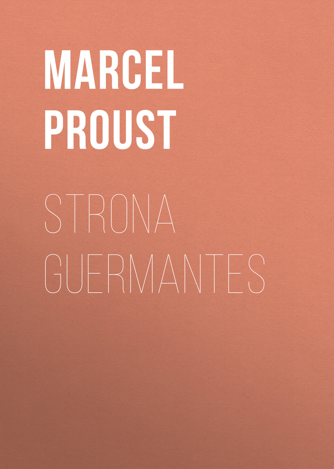Обложка книги «Strona Guermantes»