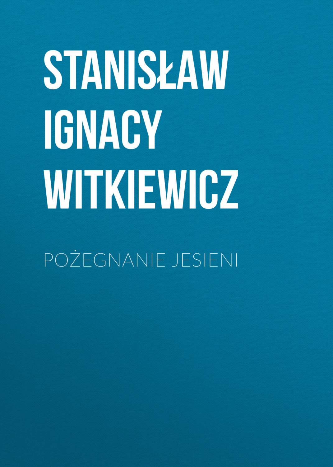 Обложка книги «Pożegnanie jesieni»