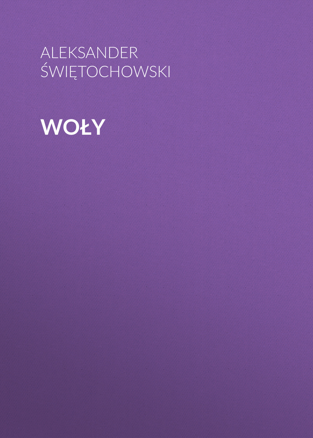 Обложка книги «Woły»