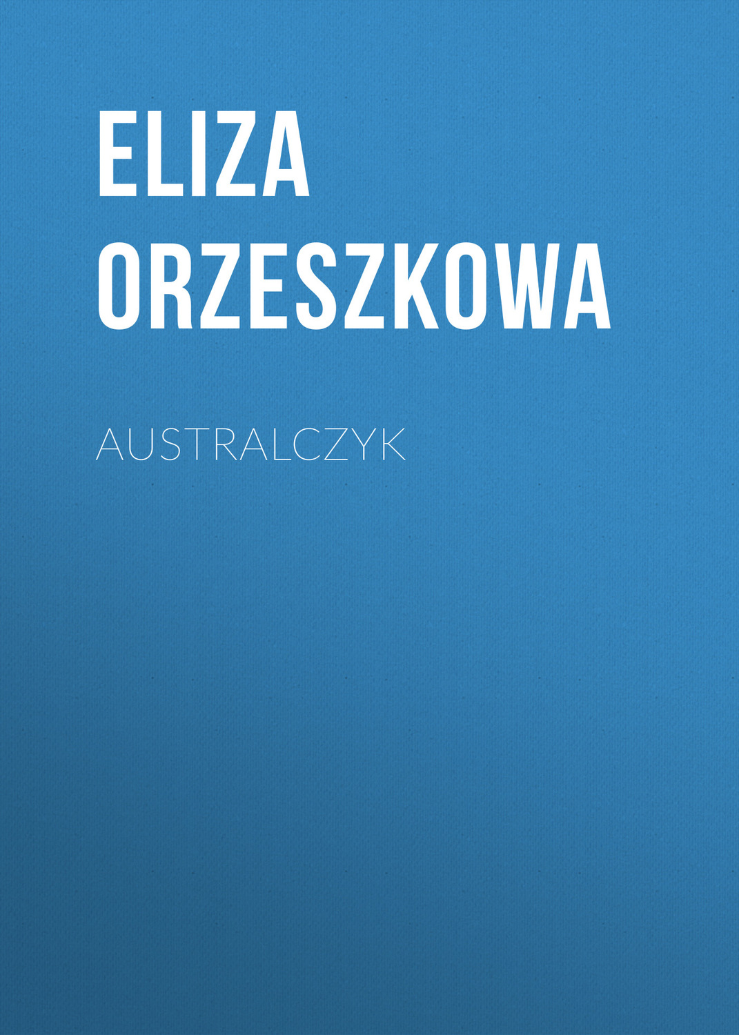 Обложка книги «Australczyk»