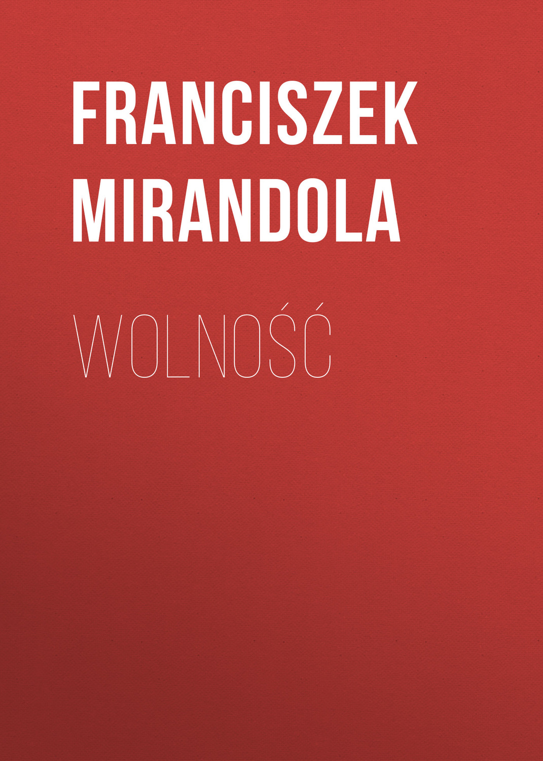 Обложка книги «Wolność»