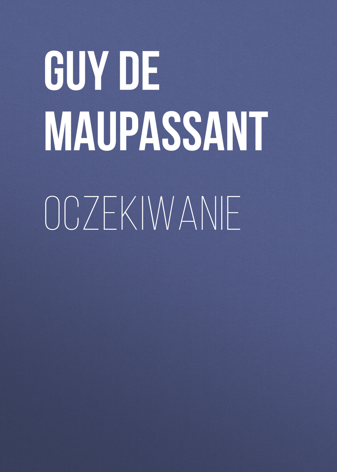 Обложка книги «Oczekiwanie»