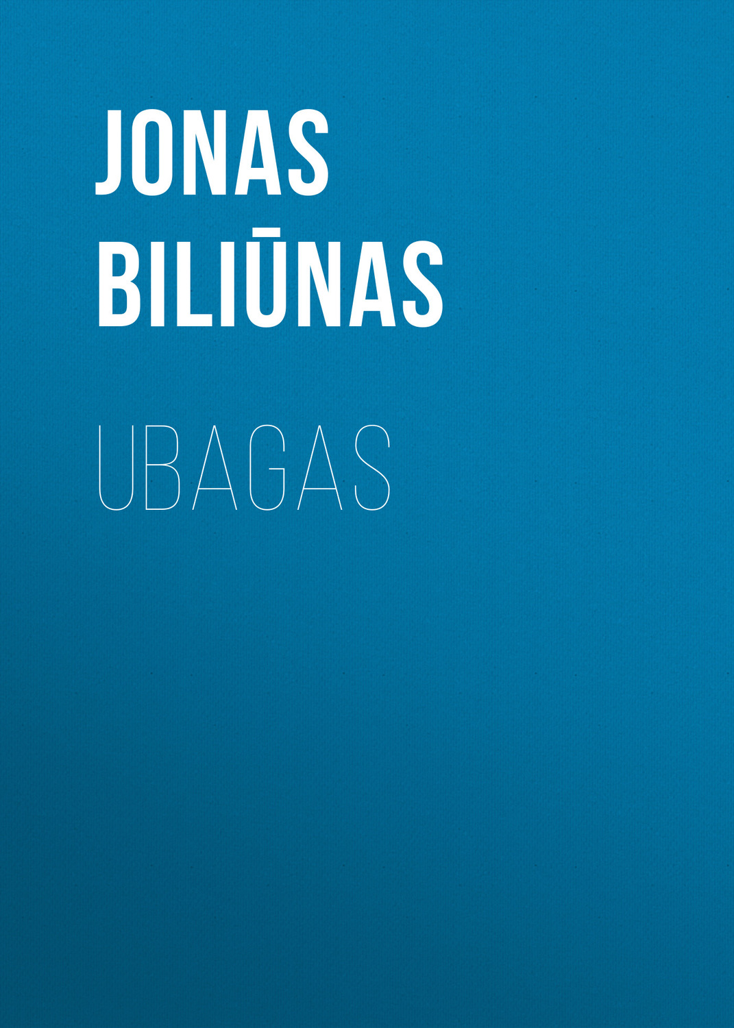 Обложка книги «Ubagas»