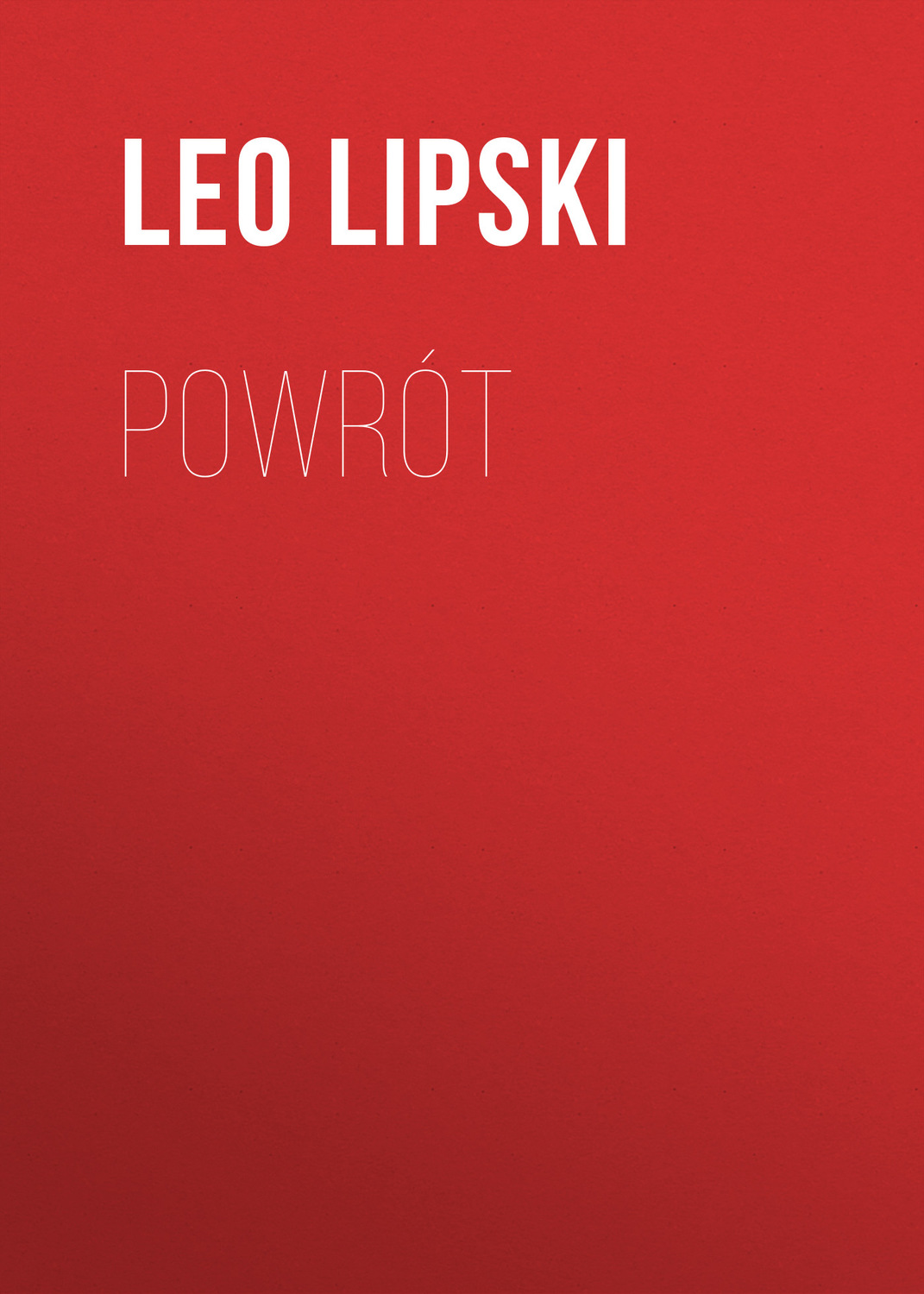 Обложка книги «Powrót»