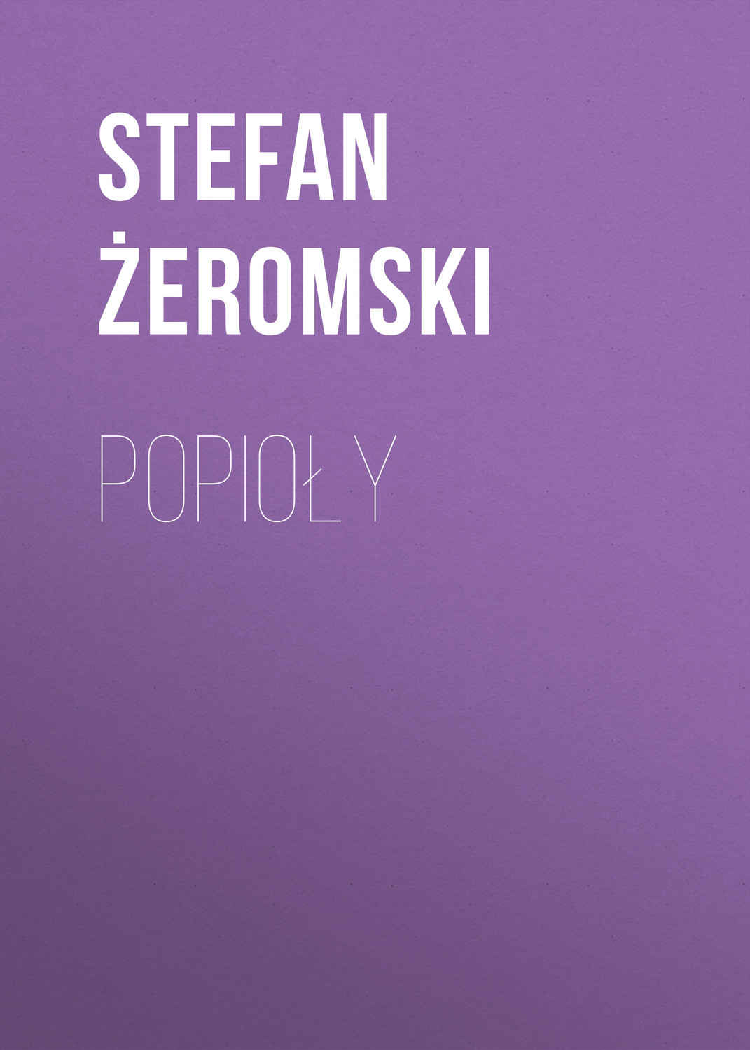Обложка книги «Popioły»