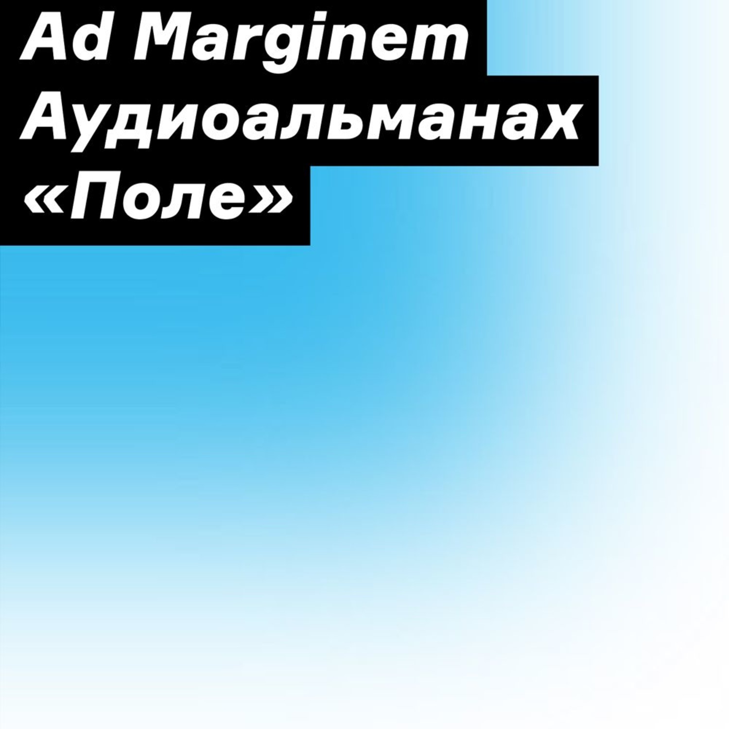 Обложка книги «Аудиоальманах «Поле»»