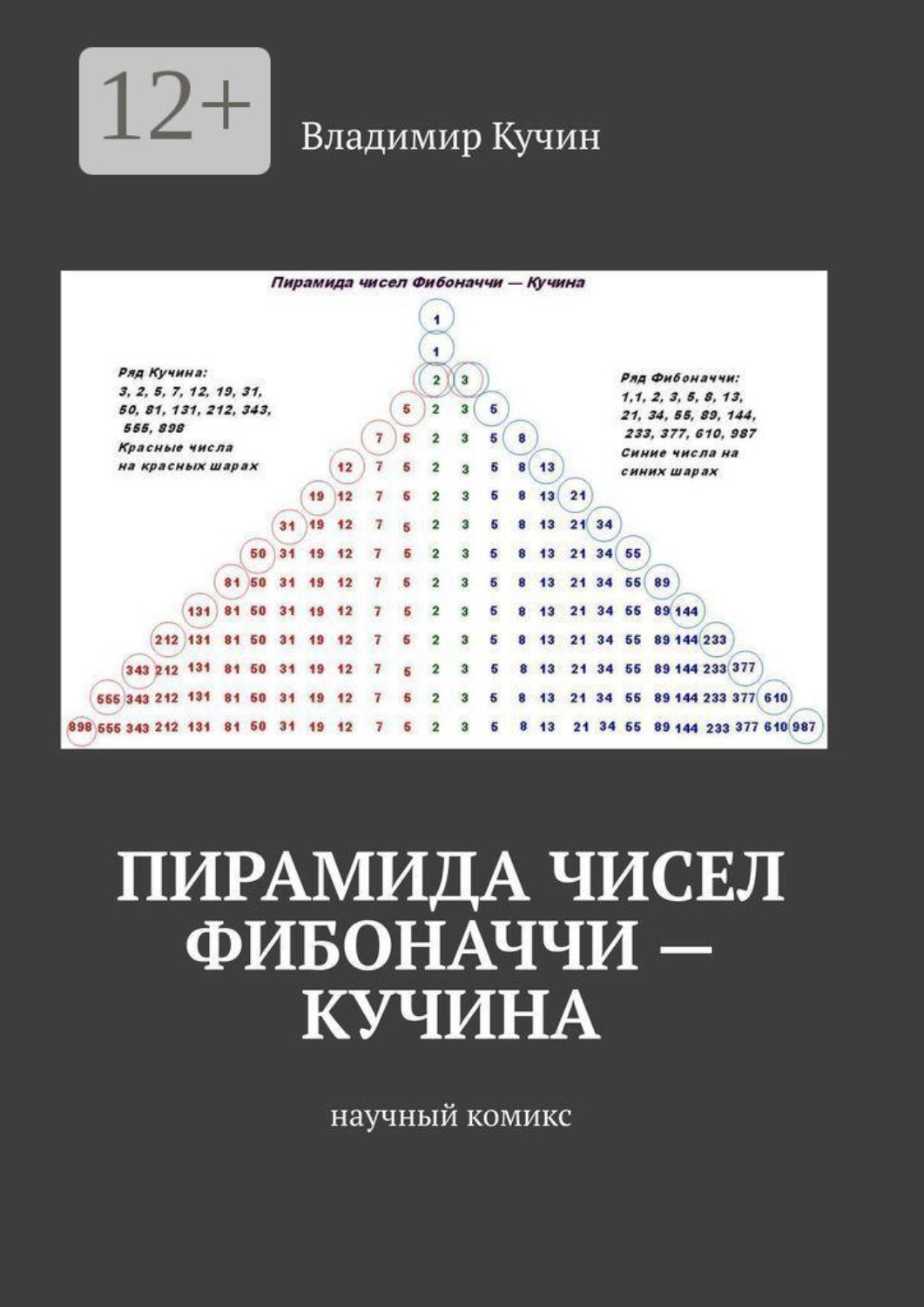 Обложка книги «Пирамида чисел Фибоначчи — Кучина. Научный комикс»
