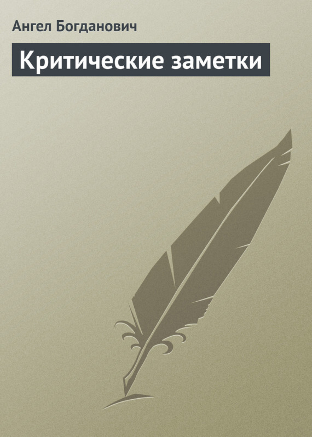 Обложка книги «Критические заметки»