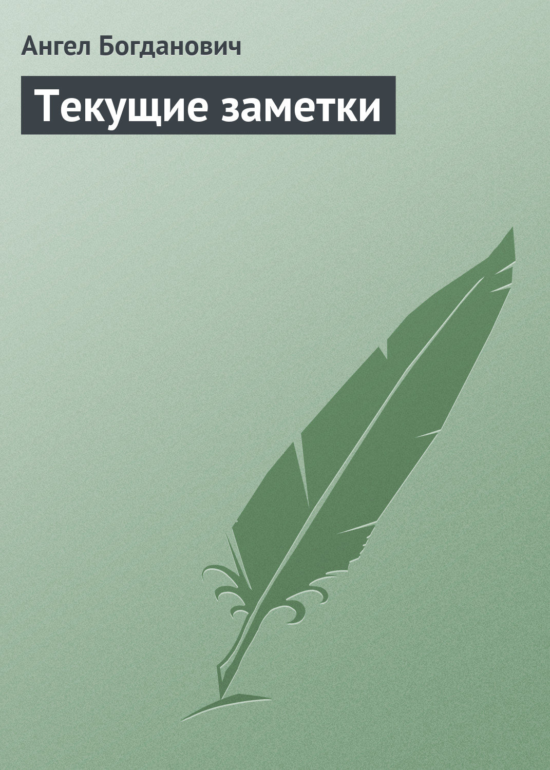 Обложка книги «Текущие заметки»