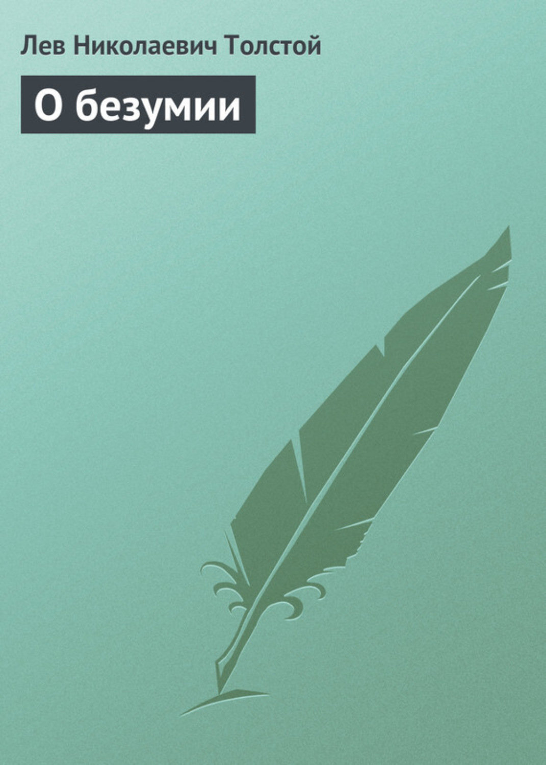 Обложка книги «О безумии»