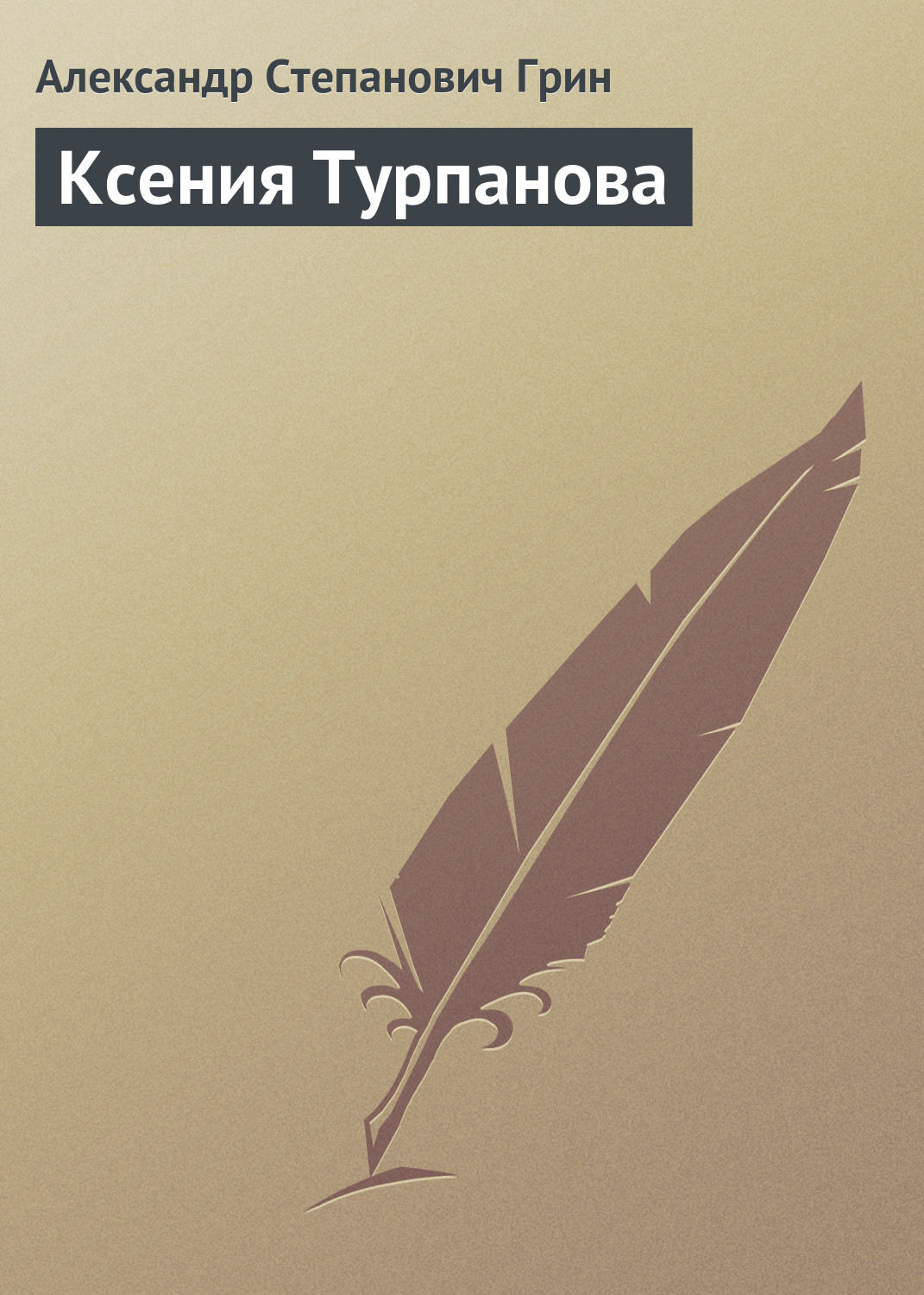 Обложка книги «Ксения Турпанова»