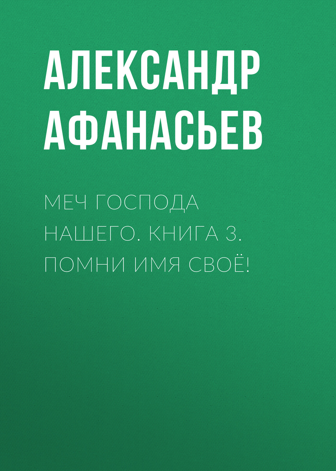 Обложка книги «Меч Господа нашего. Книга 3. Помни имя своё!»