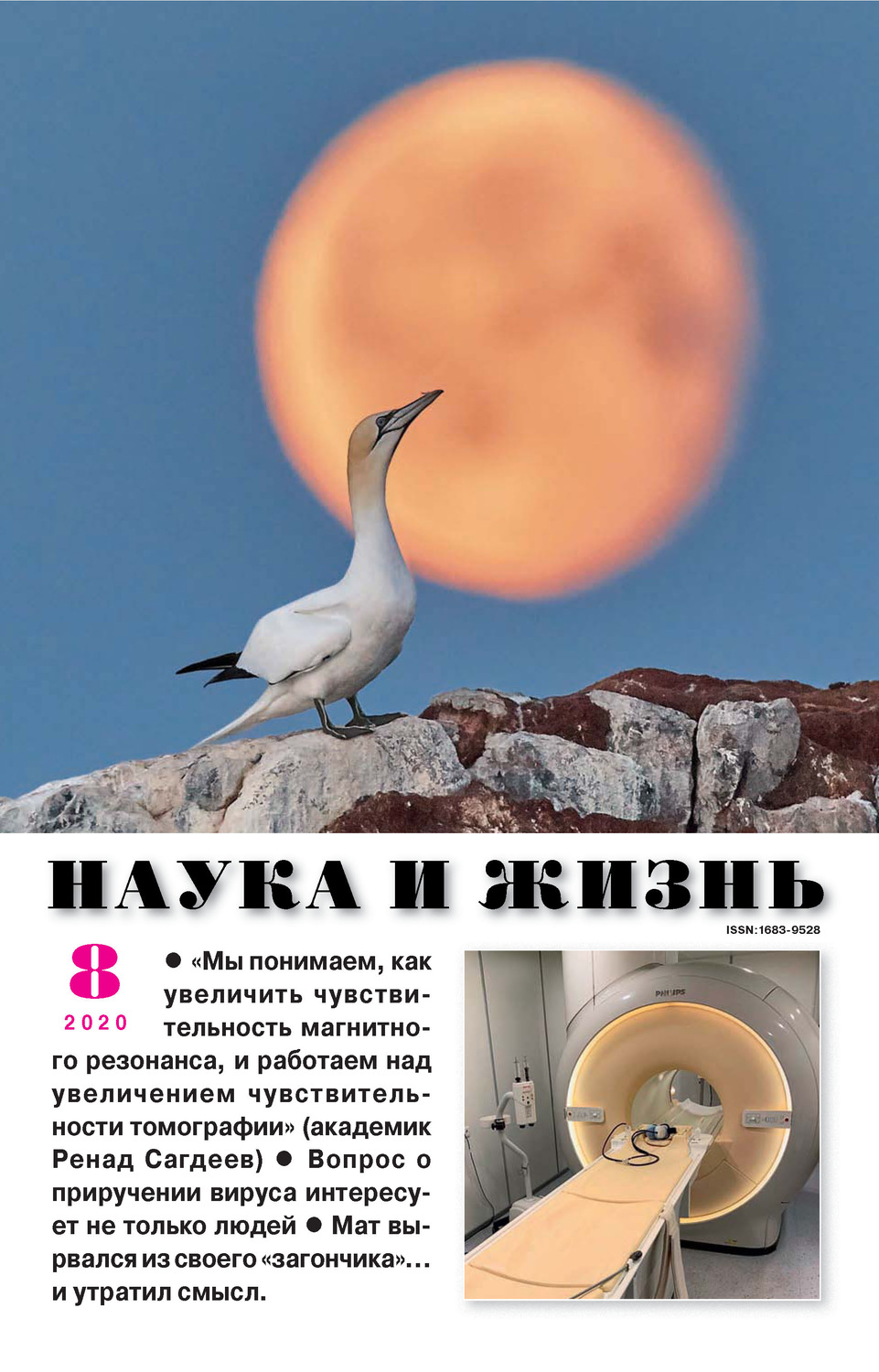 Обложка книги «Наука и жизнь №08/2020»