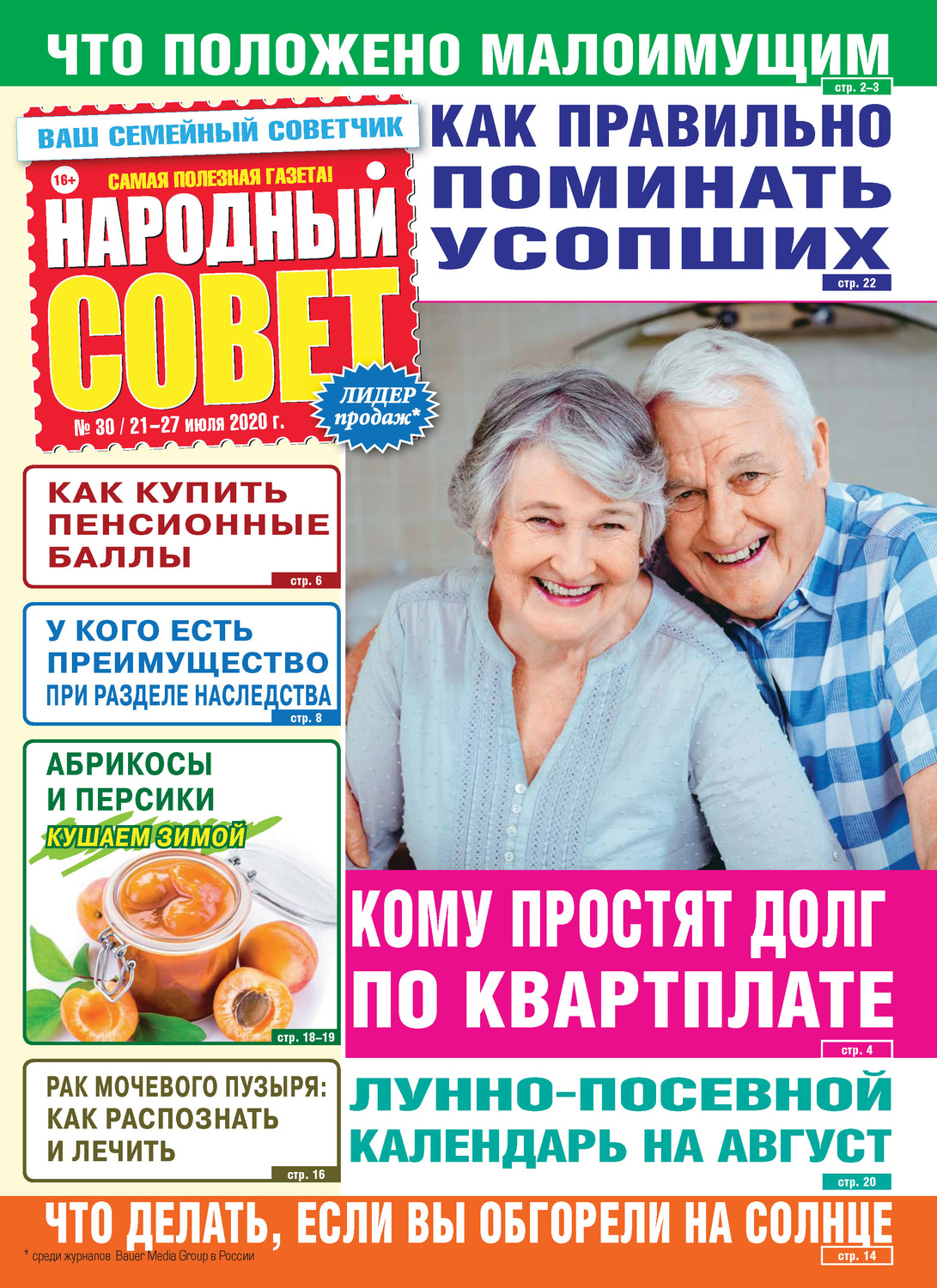 Обложка книги «Народный совет №30/2020»