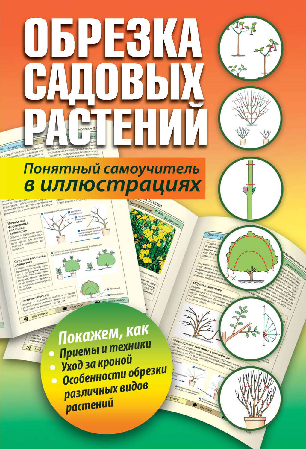 Обложка книги «Обрезка садовых растений. Понятный самоучитель в иллюстрациях»