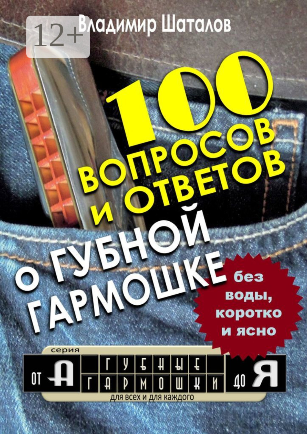 Обложка книги «100 вопросов и ответов о Губной Гармошке. Серия «Губные Гармошки от А до Я»»