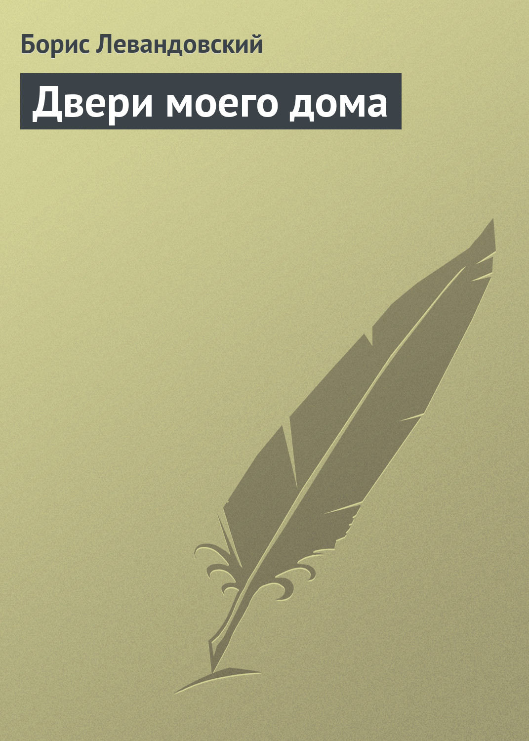 Обложка книги «Двери моего дома»