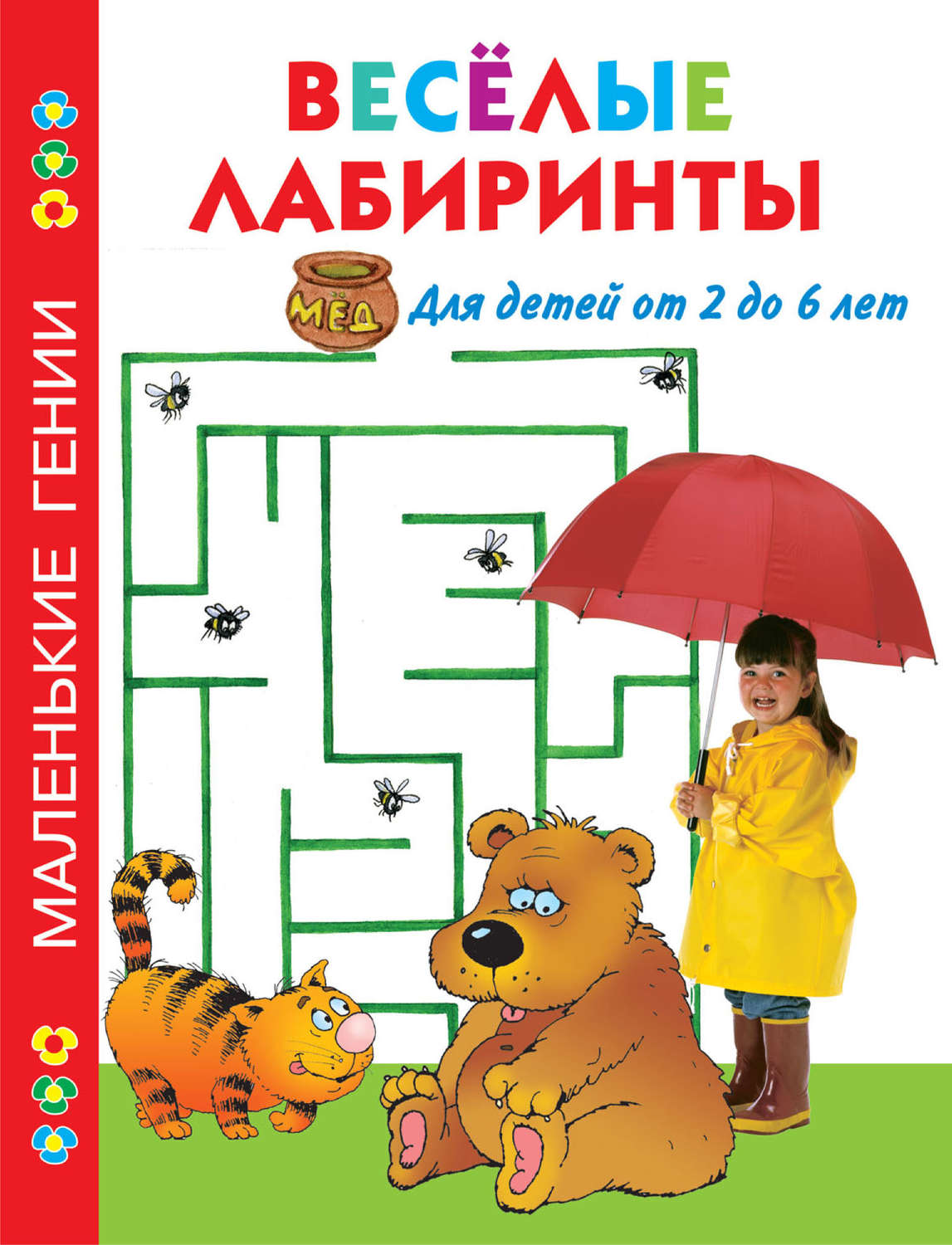 Обложка книги «Весёлые лабиринты. Для детей от 2 до 6 лет»