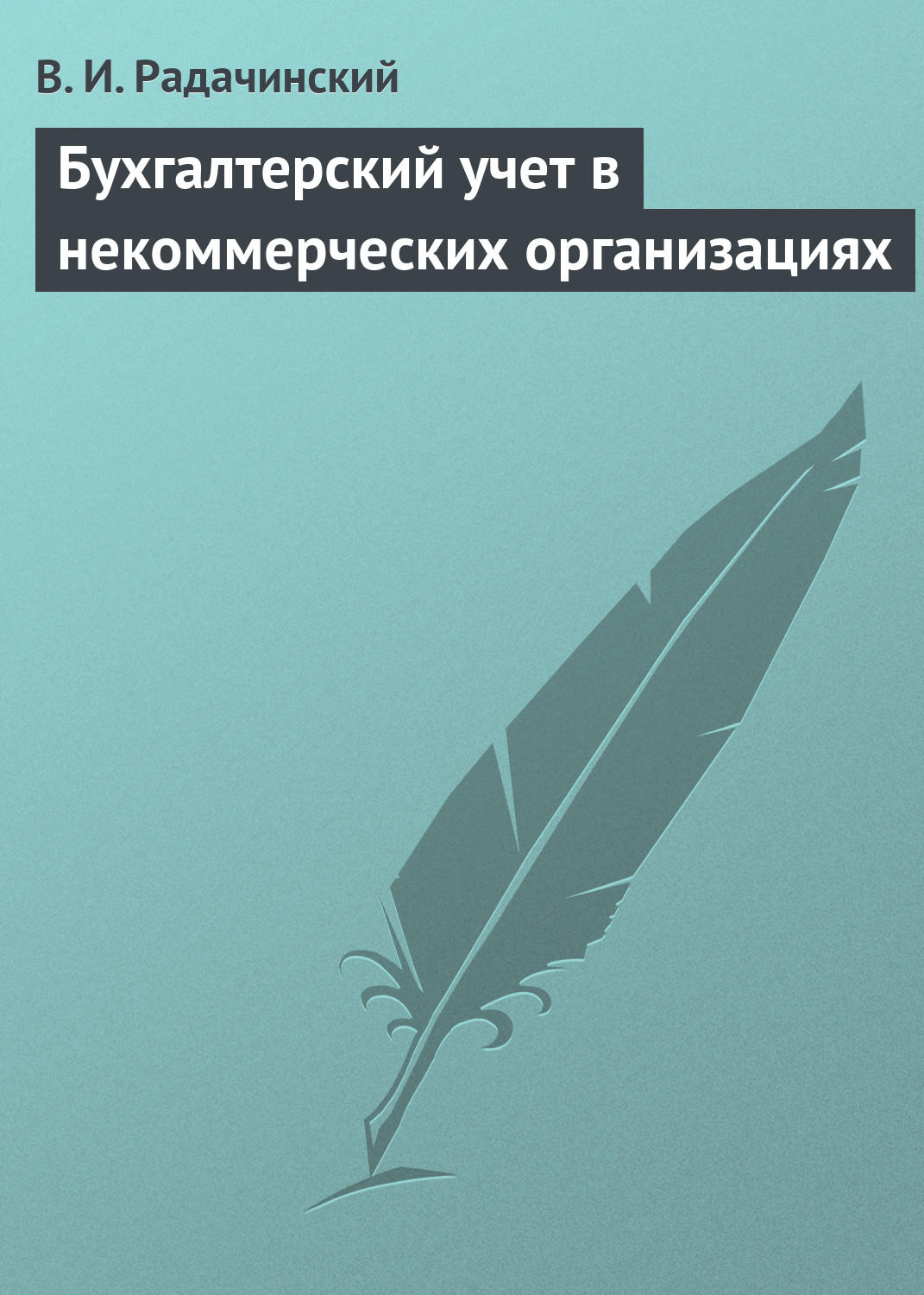 Обложка книги «Бухгалтерский учет в некоммерческих организациях»