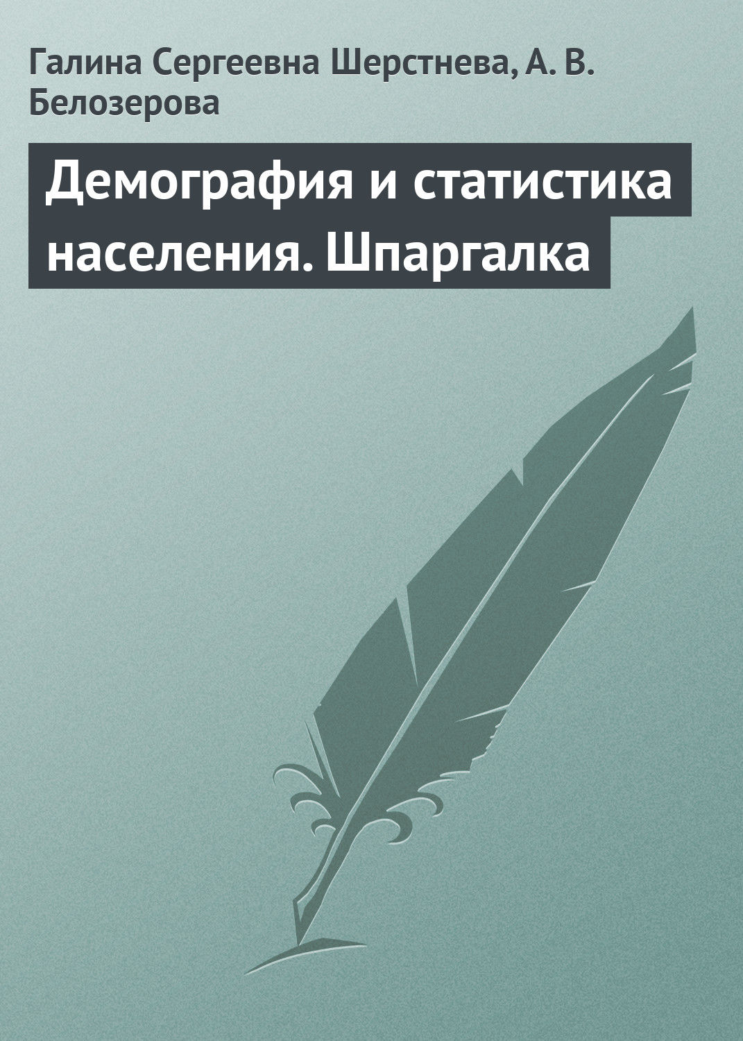 Обложка книги «Демография и статистика населения. Шпаргалка»