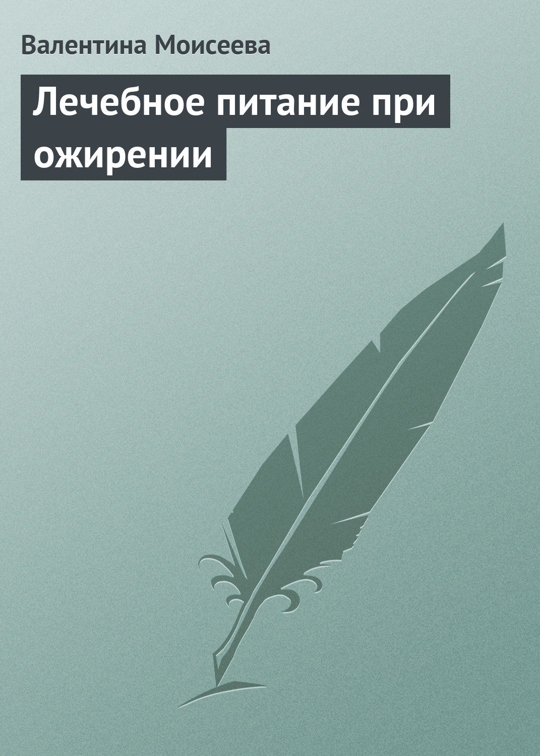 Обложка книги «Лечебное питание при ожирении»