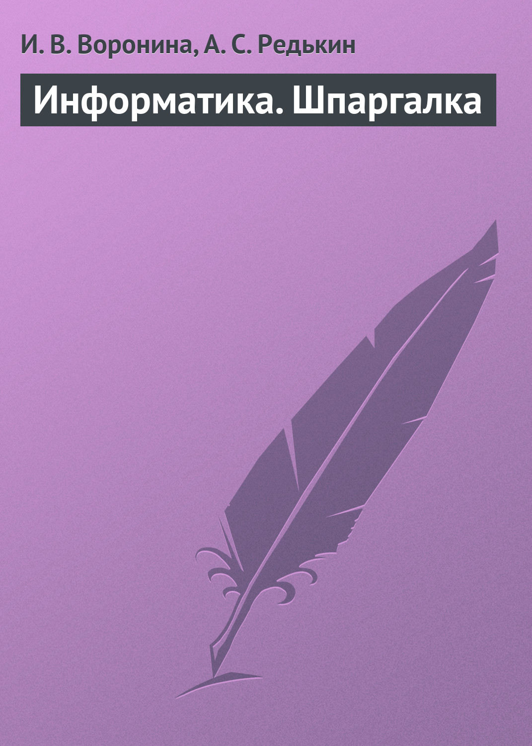 Обложка книги «Информатика. Шпаргалка»