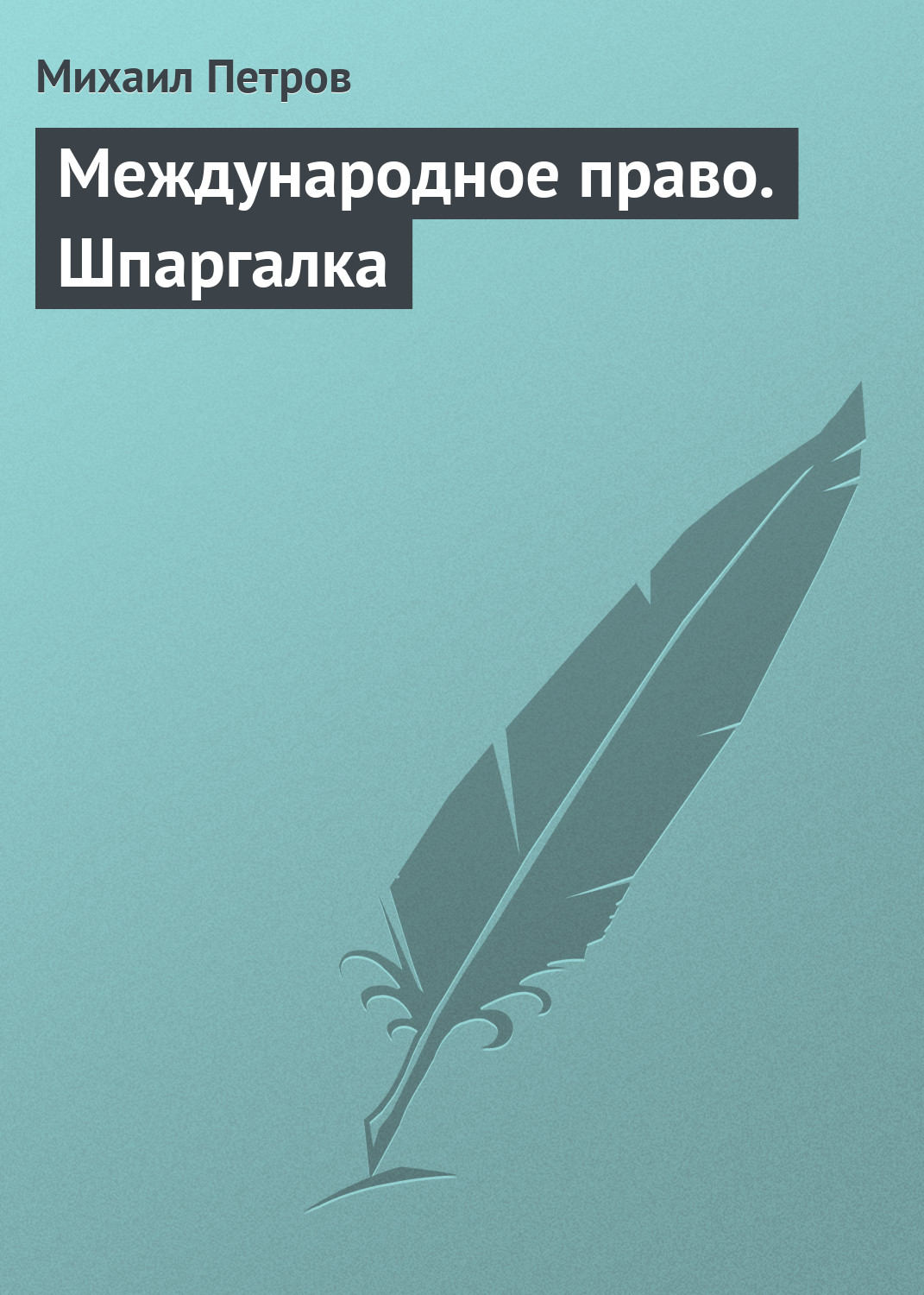 Обложка книги «Международное право. Шпаргалка»