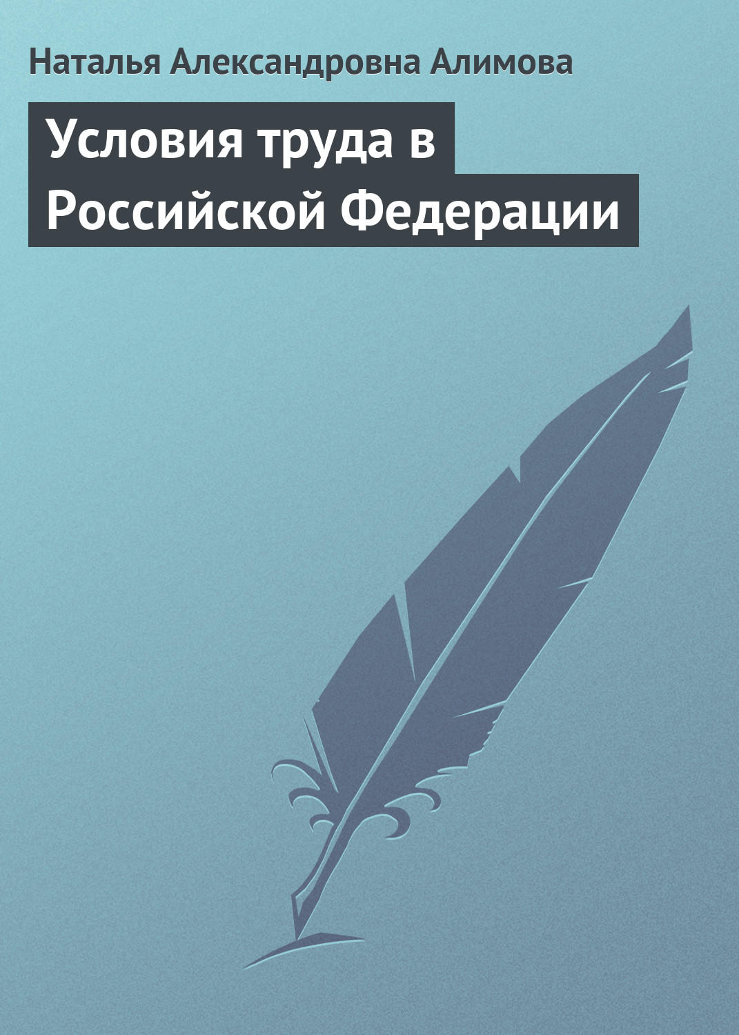 Обложка книги «Условия труда в Российской Федерации»
