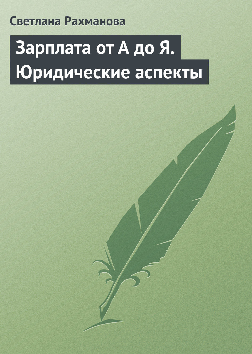 Обложка книги «Зарплата от А до Я. Юридические аспекты»