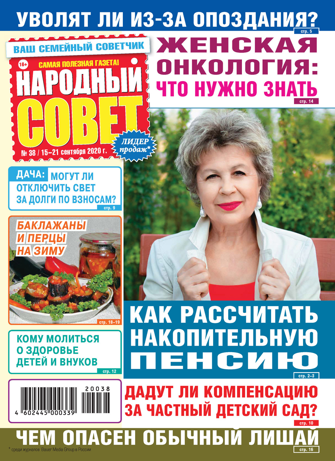 Обложка книги «Народный совет №38/2020»