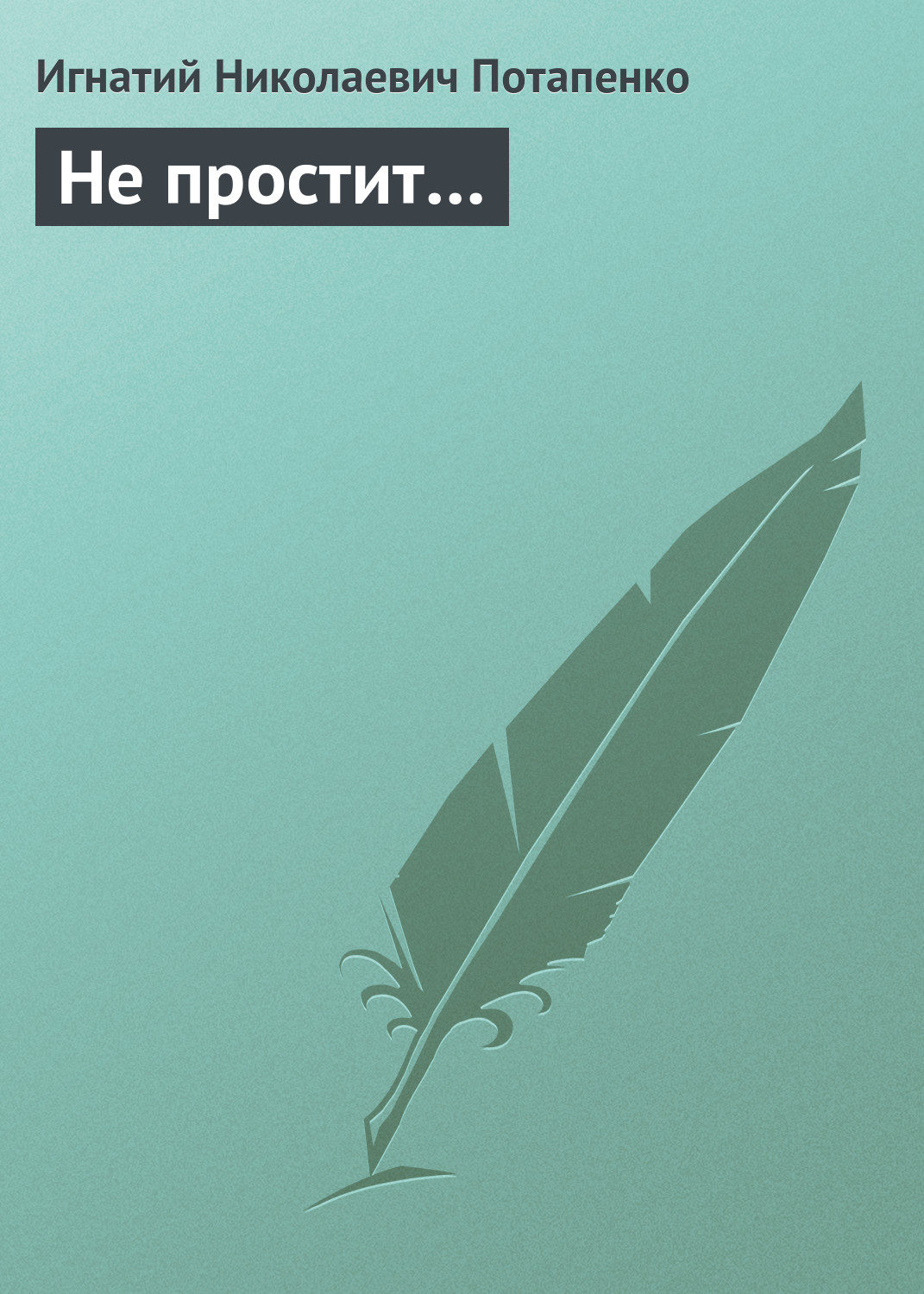 Обложка книги «Не простит…»