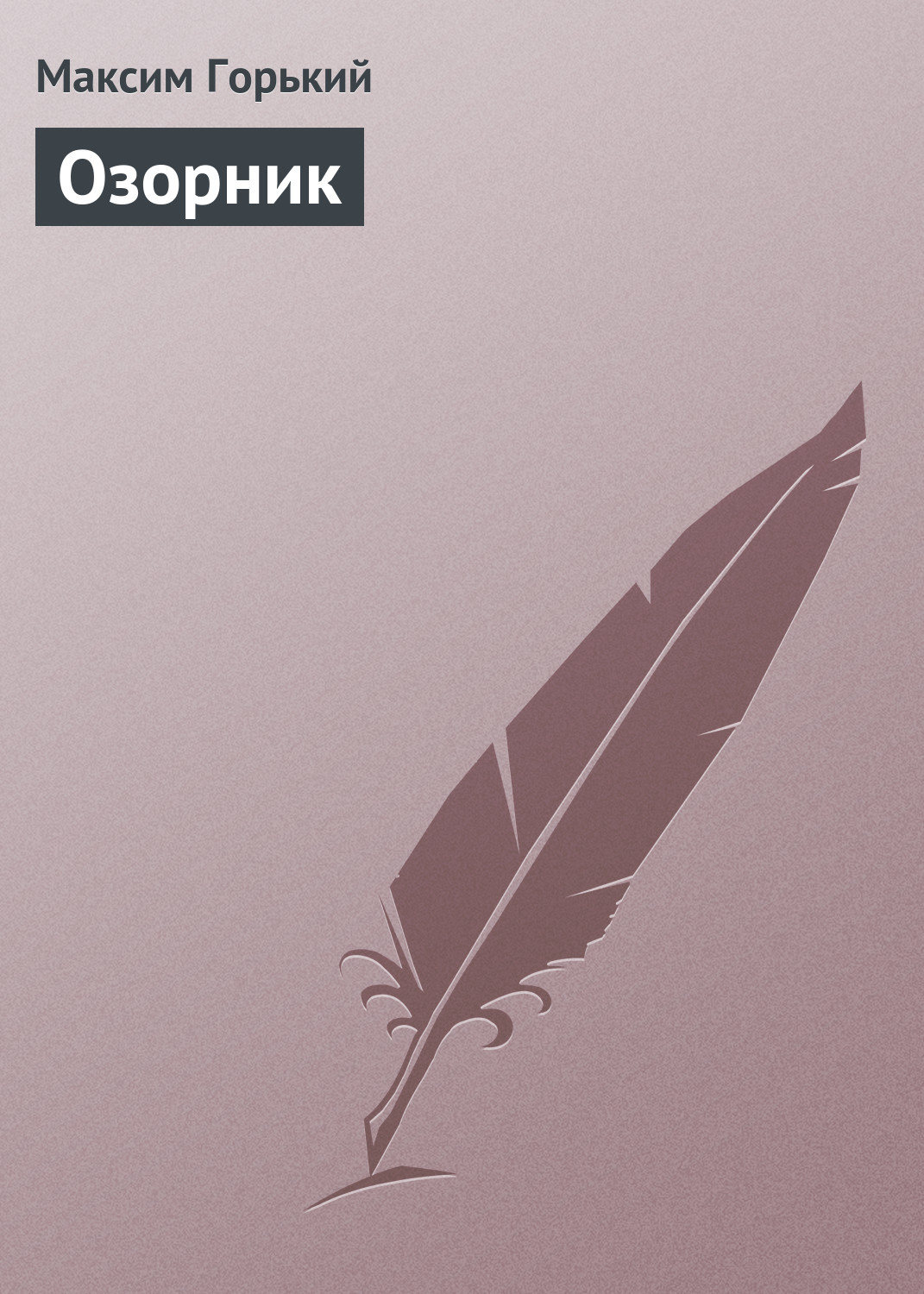 Обложка книги «Озорник»