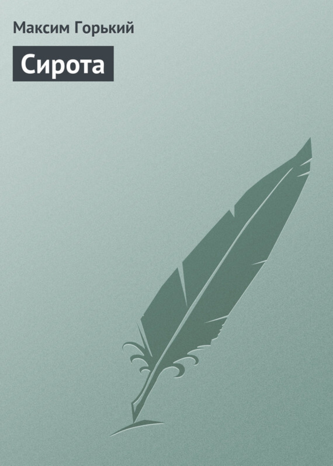 Обложка книги «Сирота»