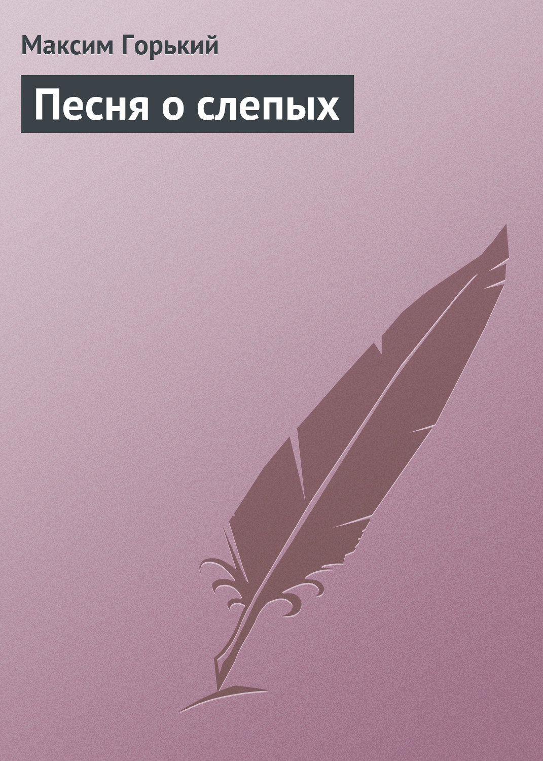 Обложка книги «Песня о слепых»