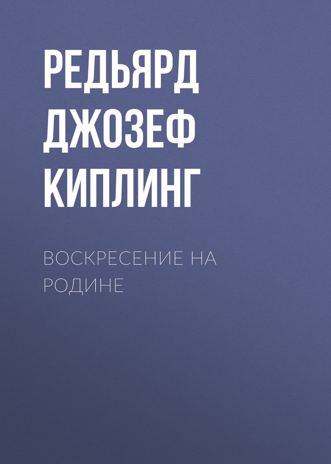 Обложка книги «Воскресение на родине»